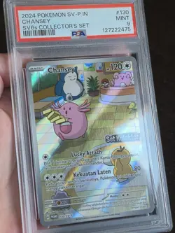 PSA 9 Pokemon Chansey 130/SV-P SET KOLEKTOR SV6s Stamped Collector’s Set Card - Image 3