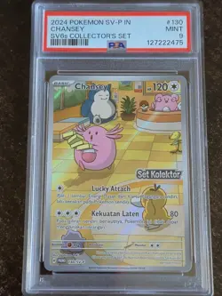 PSA 9 Pokemon Chansey 130/SV-P SET KOLEKTOR SV6s Stamped Collector’s Set Card - Image 4