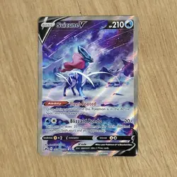 Pokemon TCG Suicune V GG38/GG70 Crown Zenith Galarian Gallery Holo Card - Image 1