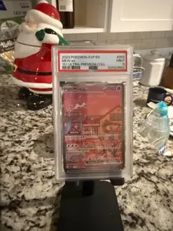 Pokemon TCG 2023 Ultra Premium Collection Mew EX Promo Card #53 PSA 9 Mint - Image 1
