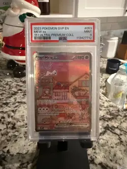Pokemon TCG 2023 Ultra Premium Collection Mew EX Promo Card #53 PSA 9 Mint - Image 3