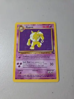 Pokemon TCG Hypno (23) 23/62 Fossil Rare card Unlimited LP - Image 1