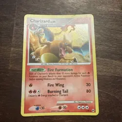 Pokemon TCG Charizard LV.60 Platinum Arceus Holo Rare Card 1/99 - Image 2