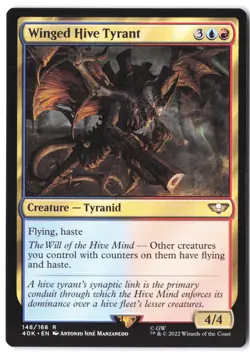 Winged Hive Tyrant 148 MTG 40K NM - Image 1