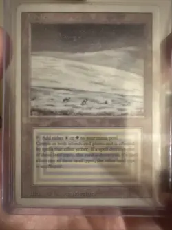 Magic the Gathering Tundra Revised Edition Dual Land Mod-LP - Image 1