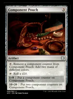 Component Pouch LP Light Play Forgotten Realms MTG [6557] - Image 1