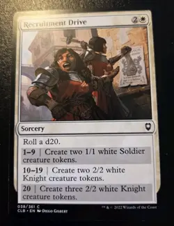 Recruitment Drive 038/361 Common Battle For Baldur's Gate Magic: The Gathering - Image 1