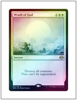 1x Wrath of God, Foil, Magic the Gathering MTG NM - Image 1