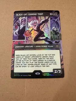 Black Cat, Cunning Thief 0222 (Borderless) Marvel's Spider-Man Foil - Image 1