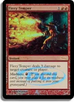 DCI Foil MTG Fiery Temper Magic DCI Promo - Image 1
