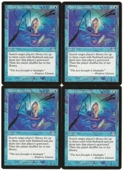 MTG Quiet Speculation x4 Judgment Uncommon LP Playset - Image 1