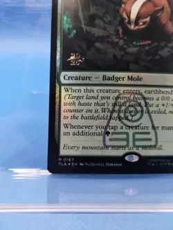 Magic: The Gathering Badgermole Cub #167 Foil Pre Release Promo NM English MTG - Image 4