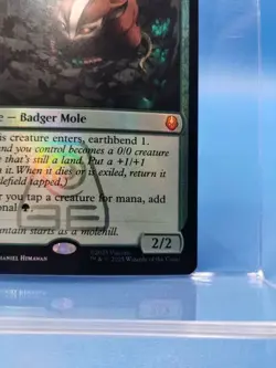 Magic: The Gathering Badgermole Cub #167 Foil Pre Release Promo NM English MTG - Image 5