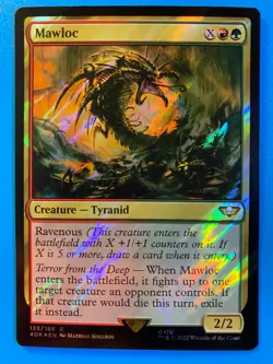 MTG 1x SURGE FOIL Mawloc # 133 Universes Beyond Warhammer 40000 40K Magic x1 NM - Image 1