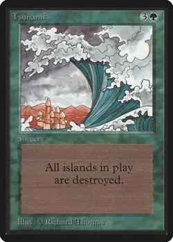Tsunami Limited Edition Beta HP MTG - Image 1