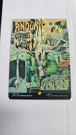 Anduril, Flame of the West (#746) - Foil Extended Art LTR NM MTG - Image 1