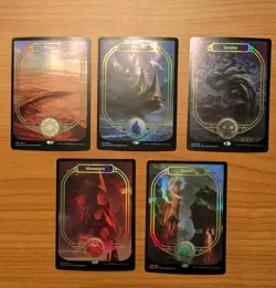 MTG Unsanctioned full art lands FOIL near mint NM magic the gathering - Image 1