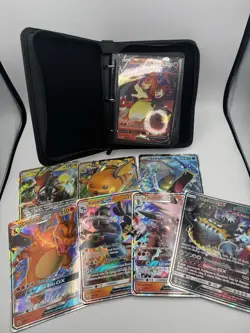 Huge Lot Of Pokemon JUMBO Cards Bundle 28 Cards - Black Star Promo - In A Binder - Image 1