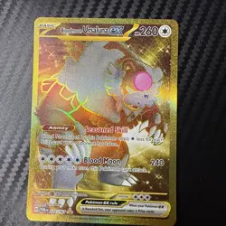 Pokemon TCG Bloodmoon Ursaluna EX Twilight Masquerade Hyper Rare 222/167 - Image 1