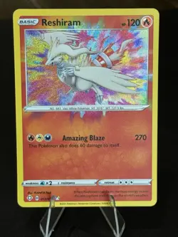 Reshiram 017/072 Amazing Rare Holo - Shining Fates Pokemon - NM/M - Image 1