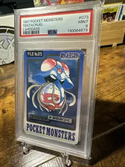 Pokemon Carddass Tentacruel No.073 Pocket Monsters Bandai 1997 Japanese PSA 9 - Image 2