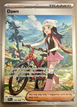Pokemon TCG Dawn 129 SIR Full Art Trainer EN Phantasmal Flames NM/Single - Image 1