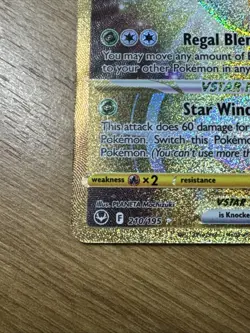 Pokemon TCG Serperior VSTAR 210/195 Silver Tempest Gold Secret Rare NM - Image 5