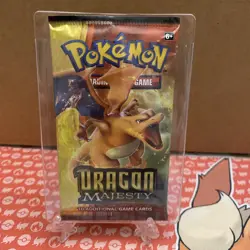 Pokemon Dragon Majesty Booster Pack Factory Sealed Charizard Art - Image 1
