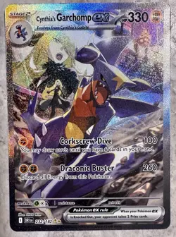Pokemon TCG Cynthia’s Garchomp Ex SIR SV10: Destined Rivals 2025 NM/Single - Image 1