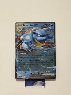 Pokemon TCG: Blastoise ex 030/142 Stellar Crown Stamped Holo Rare Promo NM - Image 1