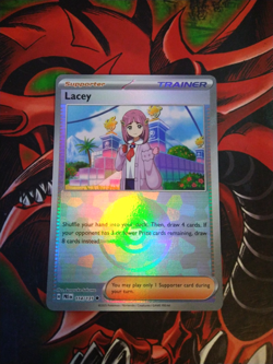 Lacey (Pokeball Pattern) - 114/131 - Holo Prismatic Evolutions Pokemon NM - Image 1