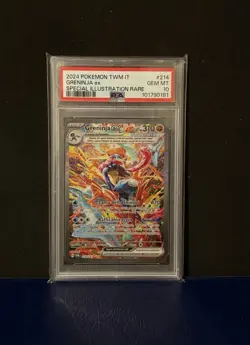 Pokemon Greninja ex Special Illustration Rare 214/167 TWM ITA PSA 10 - Image 1