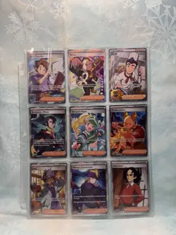 TCG Pokemon Lot of 9 Full Art Trainers Pack Fresh Near Mint - Image 1