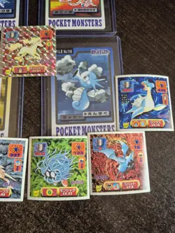 Pokemon Carddass Pocket Monster Vintage Lot With Vintage Japanese Amada Stickers - Image 5