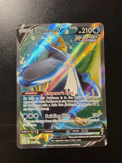 Pokemon TCG Empoleon v 145/163 SWSH: Battle Styles Ultra Rare FA - Image 1