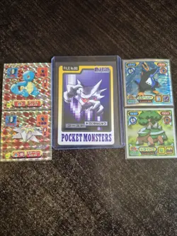 Pokemon Carddass Pocket Monster Vintage Lot With Vintage Japanese Amada Stickers - Image 1