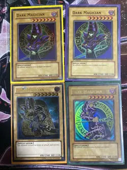 Yugioh Dark Magician Lot Of 4: SDY, LOB, SYE, YSYR See Pics! Good Condition - Image 1