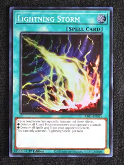 Lightning Storm Super Rare, RA01-EN061 NM Yugioh! - Image 1