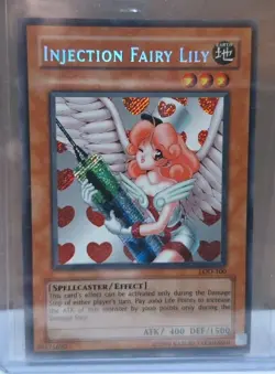 Yugioh Injection Fairy Lily LOD-100 Legacy of Darkness Secret Rare NM/VLP - Image 1