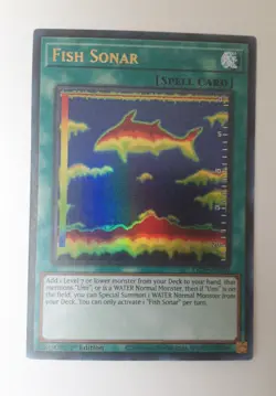 YuGiOh Fish Sonar LED9-EN020 1st Ed Ultra Rare - Image 1