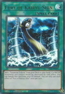 Fury of Kairyu-Shin - LDS1-EN120 - Ultra Rare - 1st Edition - Lightly Played - Image 1