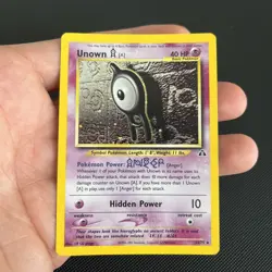 Pokemon Cards: Neo Discovery Rare Holo: Unown A 14/75 - Image 1