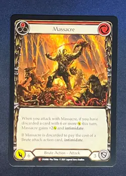 FAB CRU008 Massacre Brute Action Majestic Flesh and Blood TCG - Image 1