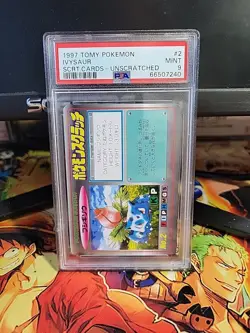 PSA 9 Ivysaur Japanese 1997 Tomy Scratch Card Unscratched Pokemon Japanese - Image 1