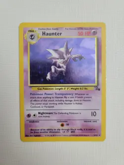 Haunter - 6/62 - Pokemon Fossil Unlimited Holo Rare Card WotC LP - Image 1