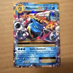 M Blastoise EX Holo 22/108 XY - Evolutions Ultra Rare Pokemon Card LP - Image 1