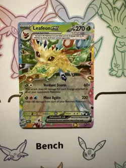 Pokemon TCG Leafeon EX Prismatic Evolution Double Rare Card 006/131 - Image 1