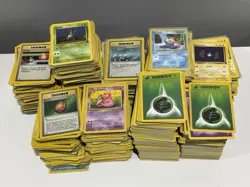 Pokemon TCG - HUGE Lot Of Vintage Non-Holo WoTC Cards C/U/R 1000+ Cards 9+ Lbs - Image 1