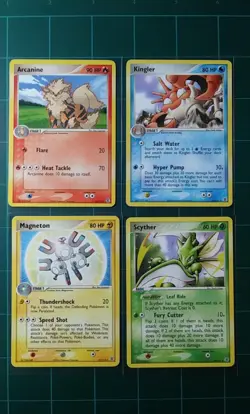 Pokemon Cards EX FireRed LeafGreen Rares Lot x4 2004 18 Arcanine 26 Kingler NM-L - Image 1