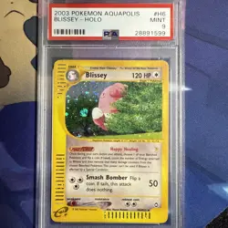2003 Pokemon BLISSEY Aquapolis HOLO Foil Rare e-Reader Card H6/H32 - PSA 9 MINT - Image 1